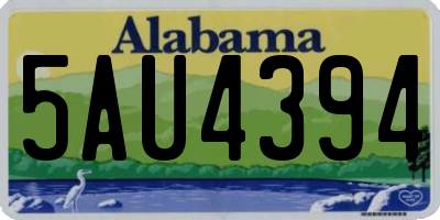 AL license plate 5AU4394