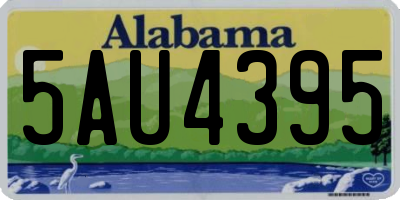 AL license plate 5AU4395