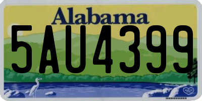 AL license plate 5AU4399