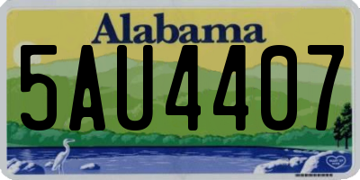 AL license plate 5AU4407