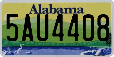AL license plate 5AU4408
