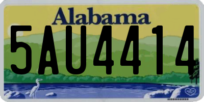AL license plate 5AU4414