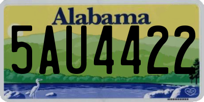 AL license plate 5AU4422