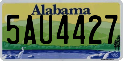 AL license plate 5AU4427