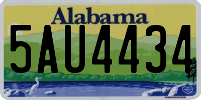 AL license plate 5AU4434