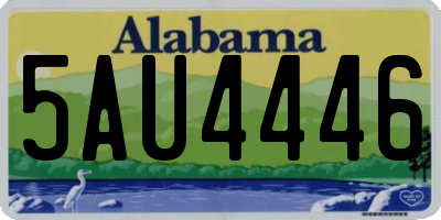 AL license plate 5AU4446