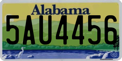 AL license plate 5AU4456