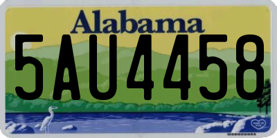 AL license plate 5AU4458