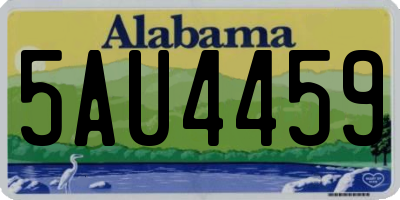 AL license plate 5AU4459