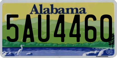 AL license plate 5AU4460