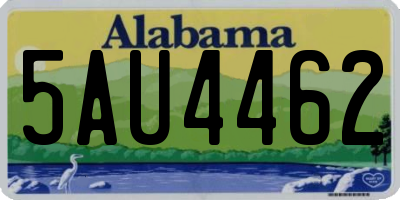 AL license plate 5AU4462
