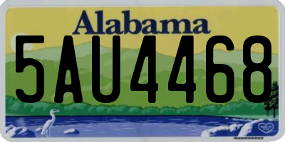AL license plate 5AU4468
