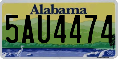 AL license plate 5AU4474
