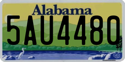 AL license plate 5AU4480