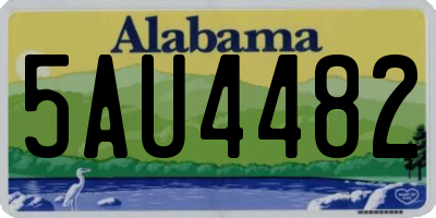 AL license plate 5AU4482