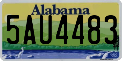 AL license plate 5AU4483