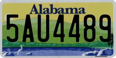 AL license plate 5AU4489