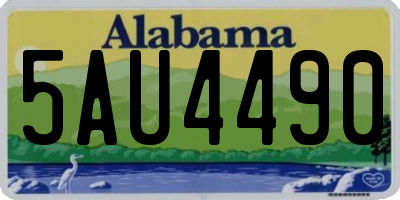 AL license plate 5AU4490