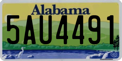 AL license plate 5AU4491