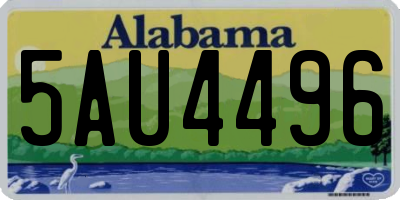 AL license plate 5AU4496