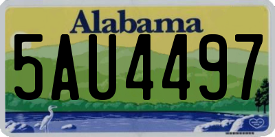 AL license plate 5AU4497