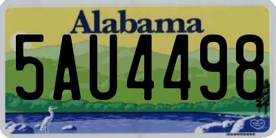 AL license plate 5AU4498