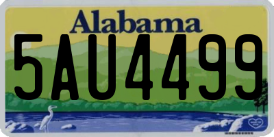 AL license plate 5AU4499