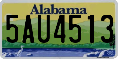 AL license plate 5AU4513