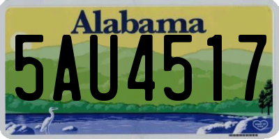 AL license plate 5AU4517