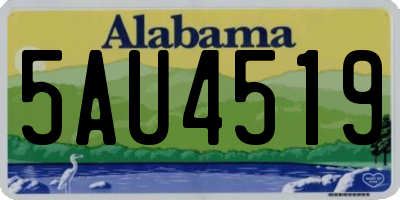 AL license plate 5AU4519