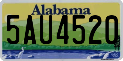 AL license plate 5AU4520