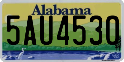 AL license plate 5AU4530