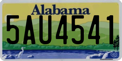 AL license plate 5AU4541