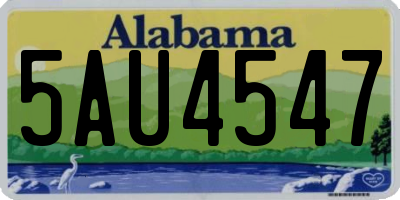 AL license plate 5AU4547