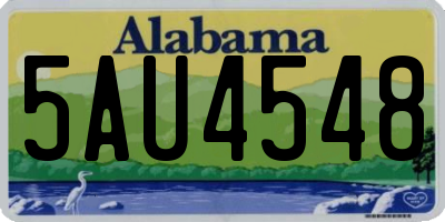 AL license plate 5AU4548