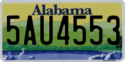 AL license plate 5AU4553