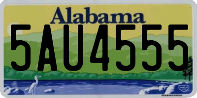 AL license plate 5AU4555