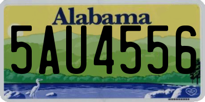 AL license plate 5AU4556