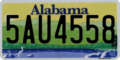 AL license plate 5AU4558