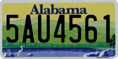 AL license plate 5AU4561