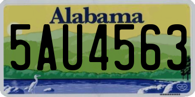 AL license plate 5AU4563