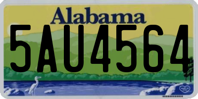 AL license plate 5AU4564