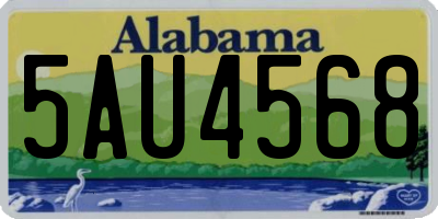 AL license plate 5AU4568