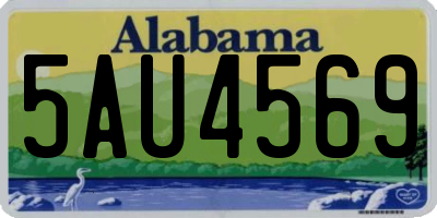 AL license plate 5AU4569