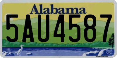 AL license plate 5AU4587