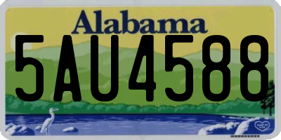 AL license plate 5AU4588