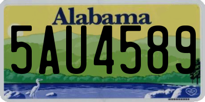 AL license plate 5AU4589