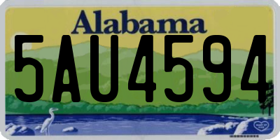 AL license plate 5AU4594