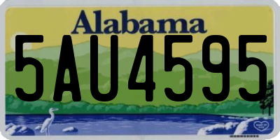 AL license plate 5AU4595