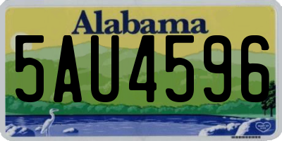 AL license plate 5AU4596